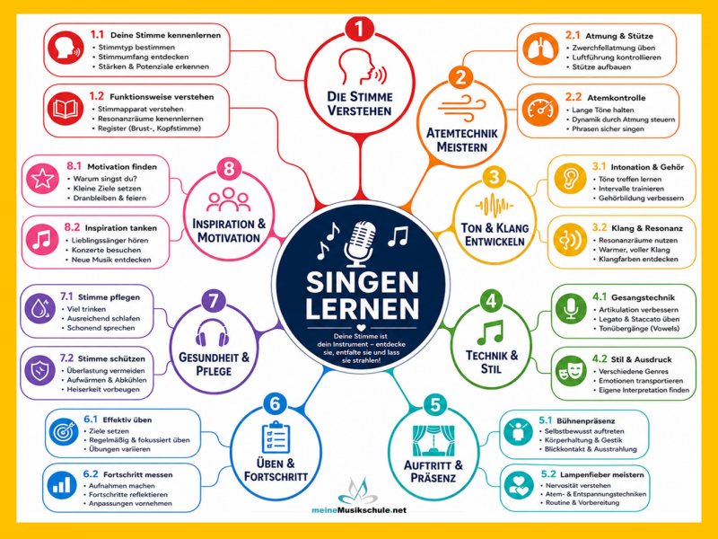 Mindmap Singen lernen